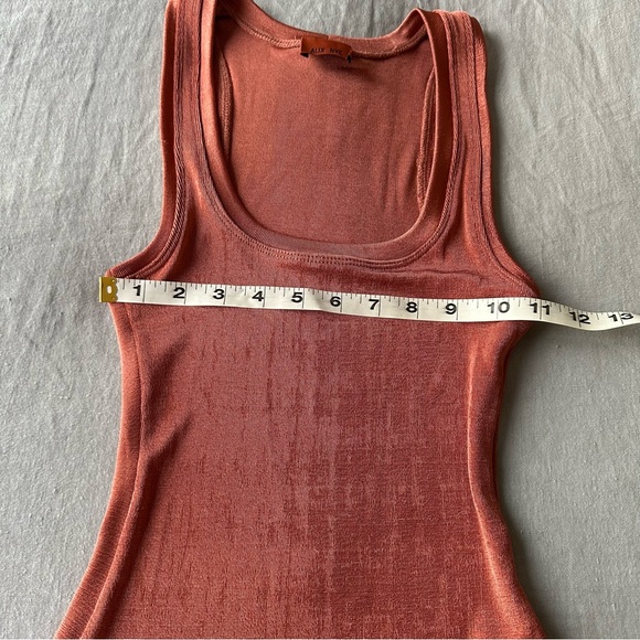 Alix NYC Hart Scoop Neck Rib Metallic Bodysuit - Picture 3 of 8